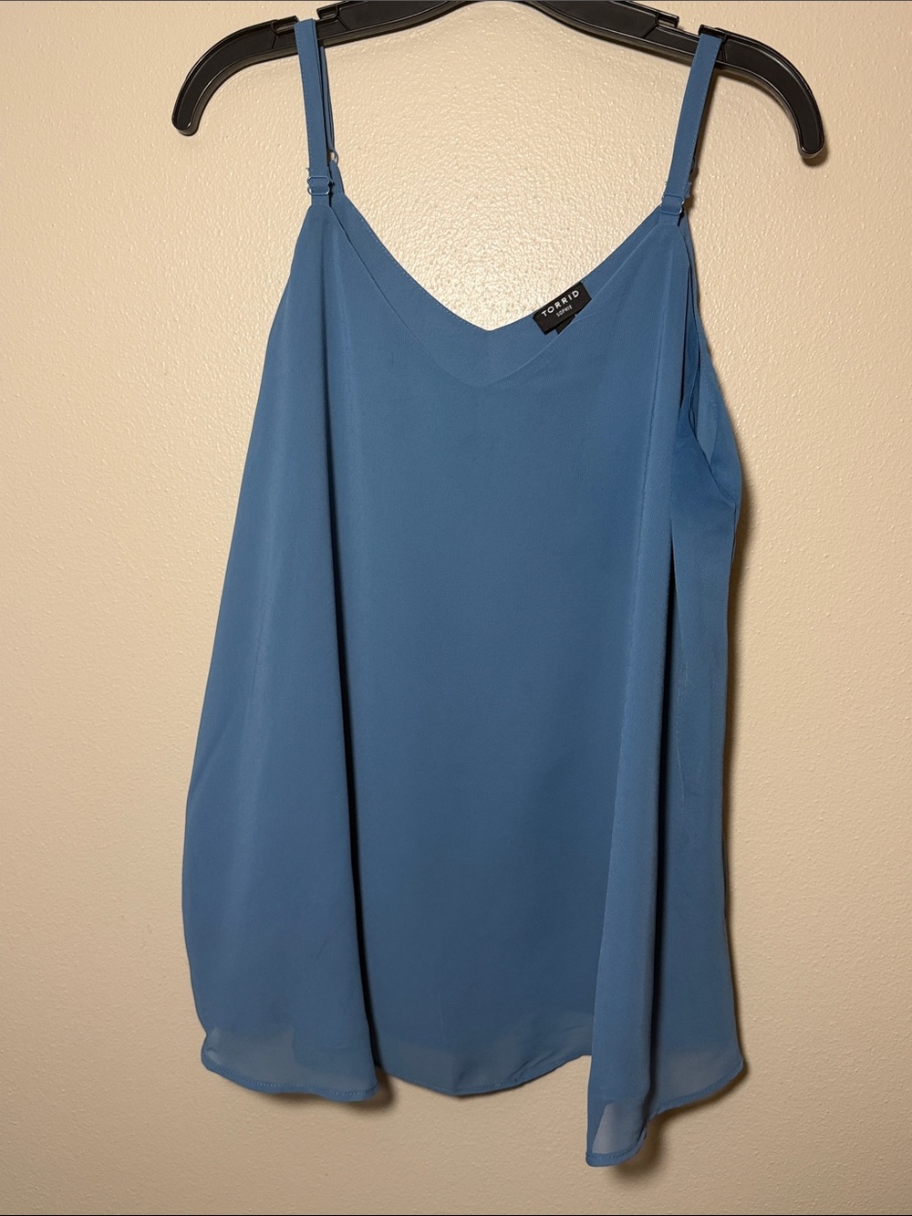 torrid Dusty Blue V-Neck Adjustable Strap Cami